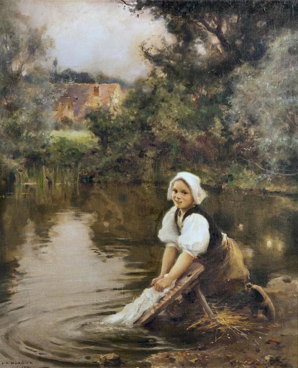 La giovane lavandaia, 1910